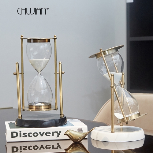 Metal luxury European hourglass time timer decoration creativity