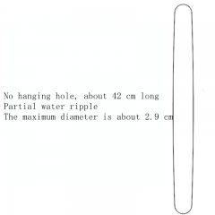 Some water ripples are 42cm without holes and thin at both ends