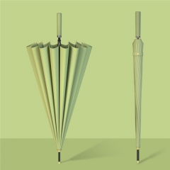 Straight handle 16 bone umbrella matcha color