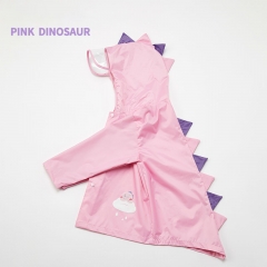 Pink dinosaur raincoat