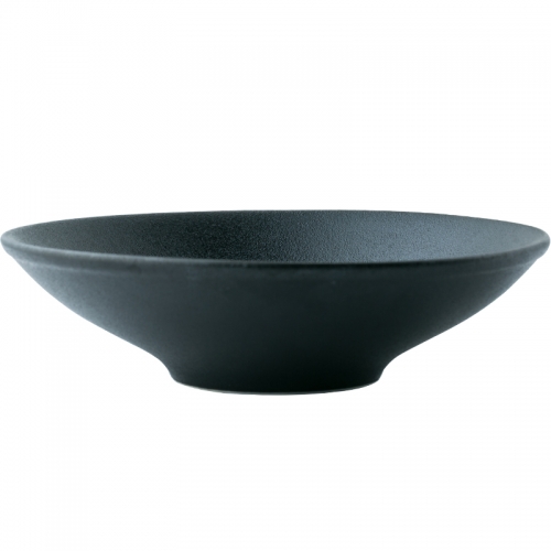 Elegant salad bowl creative retro black bowl Japanese tableware personality trumpet bowl household noodle bowl commercial