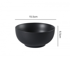 Black 6-inch bowl