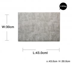 PU- Light gray placemat