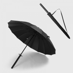 Sun block 16 bone knife umbrella black