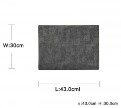 PU- dark grey placemat