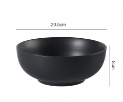 Black 8-inch bowl