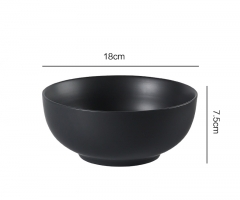 Black 7-inch bowl