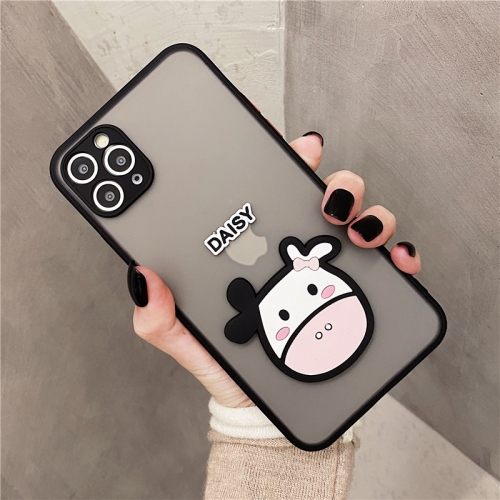 Lovely 3D cow for iPhone 11 shell girl's heart apple 12promax