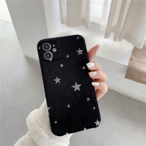 Black velvet star for Apple 11 case iPhone 7 fall winter apple 8plus case