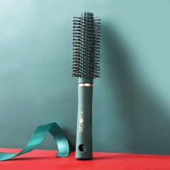 Curly hair roller combs dark green