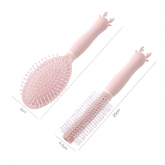 Oval comb + cylinder curl comb