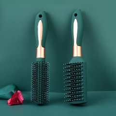 Green roller comb + straight hair comb