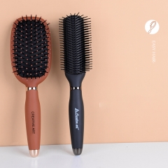 Brown air cushion comb + styling comb