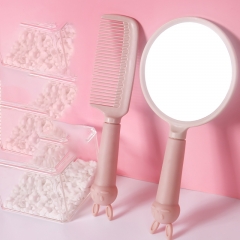 Nordic pink + cartoon mirror