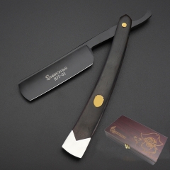 Black wood handle Razor + box