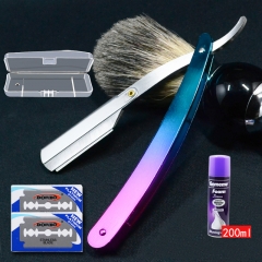 Gradual blue violet +20 blade + shaving foam delivery box