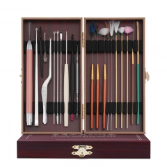 Ear picking tool 20 piece wooden box