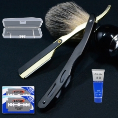 Charming black gold + 20 blades + shaving cream box