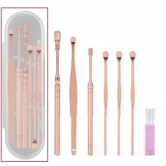 Rose golden spoon plain 7-piece set