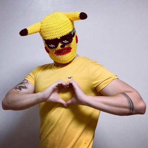 Csgo anti-terrorism bandit is cuter than Pikachu headgear sand sculpture rushb mask wool hat.