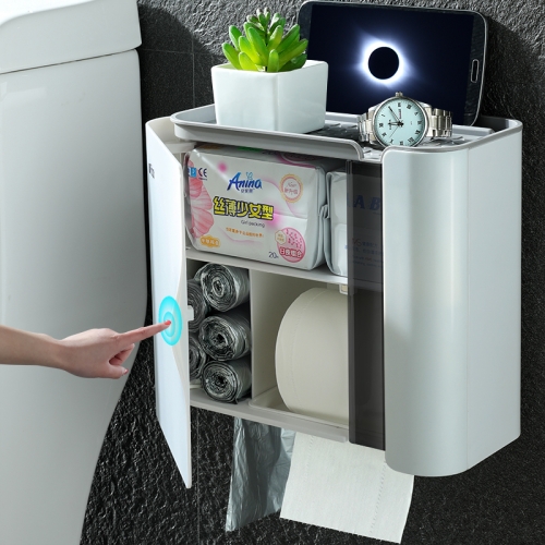 Toilet paper box toilet paper towel shelf toilet household no punching