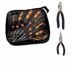 Reinforced 7-piece Set + 7-inch steel wire pliers + 6-inch sharp nose