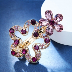 Plum blossom hairpin dark purple