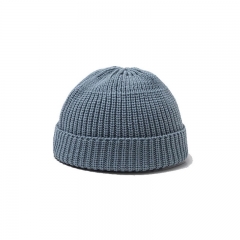 Double hook Knit Hat - light grey