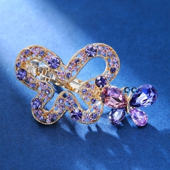 Butterfly hairpin violet