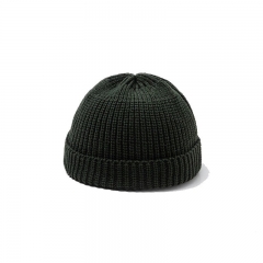 Double hook knitted hat - Army Green