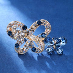 Butterfly hairpin dark blue