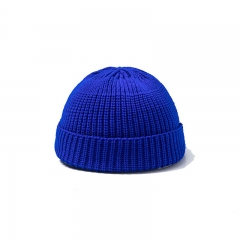 Double hook knitted hat - Sapphire Blue