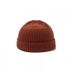 Double hook Knit Hat - Caramel