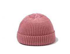 Double hook Knit Hat - dirty Pink