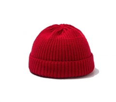 Double hook knitted hat - Scarlet