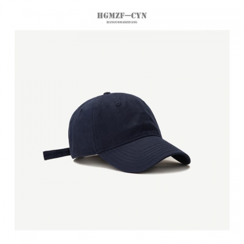 Hat female spring and summer net red simple versatile baseball cap Korean casual solid cap men's curved brim hat