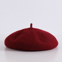 Wine red beret