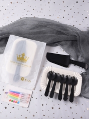 Black 5-plate fork knife candle crown BAG 100 sets