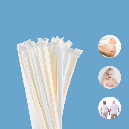 Plastic straw disposable single package single independent paper elbow for pregnant women, postpartum babies and children