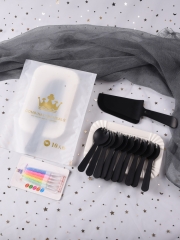 Black 10 plate fork knife candle crown BAG 100 sets