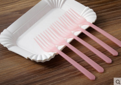 Powder fork 5 plate fork transparent bag 100 sets