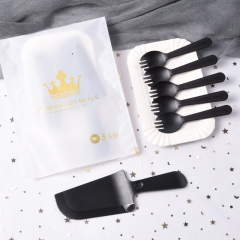 Black 5-plate fork knife crown BAG 100 sets