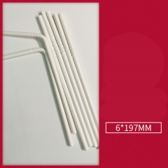 White elbow 6 * 197mm, 500 pieces