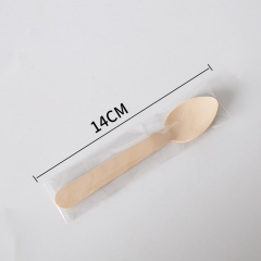 14cm wooden spoon, 5 packages separately