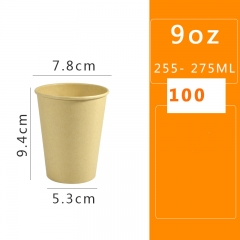 100 9oz paper cups