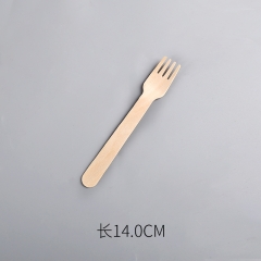 14cm wooden fork in 5 bags