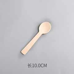 10 cm round wooden spoon in 5 packages