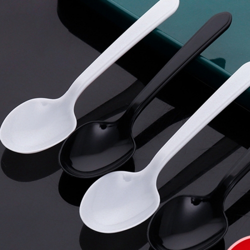 Disposable spoon, plastic spoon, thickened take away package, separate package, commercial dessert spoon, ice powder spoon and spoon