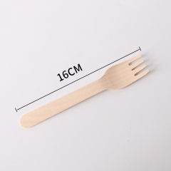 16cm simple wooden fork 5 Packs