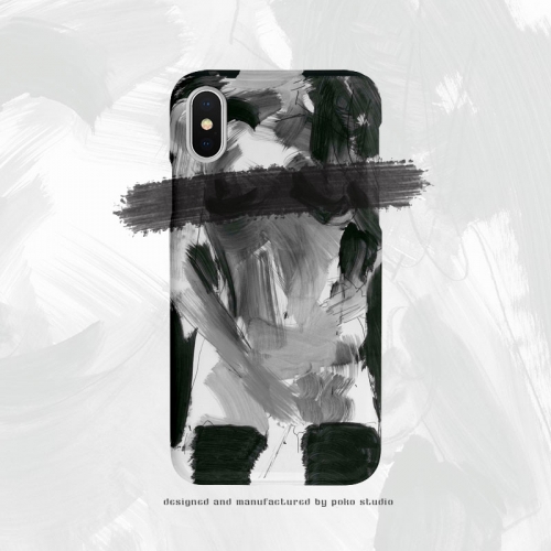 Soul abstract black and white cold Xiaomi iPhone 8x11 Huawei p34pro case